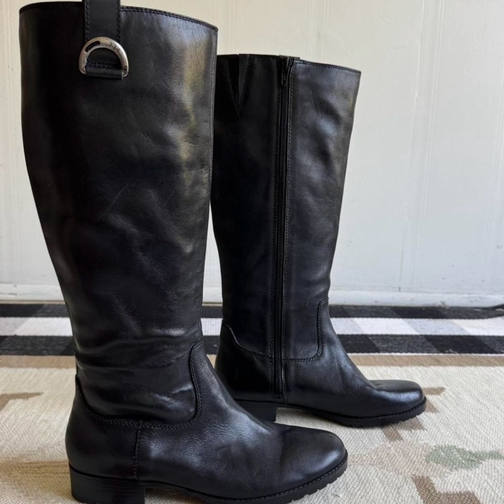 Ralph Lauren Leather Knee-High Boots